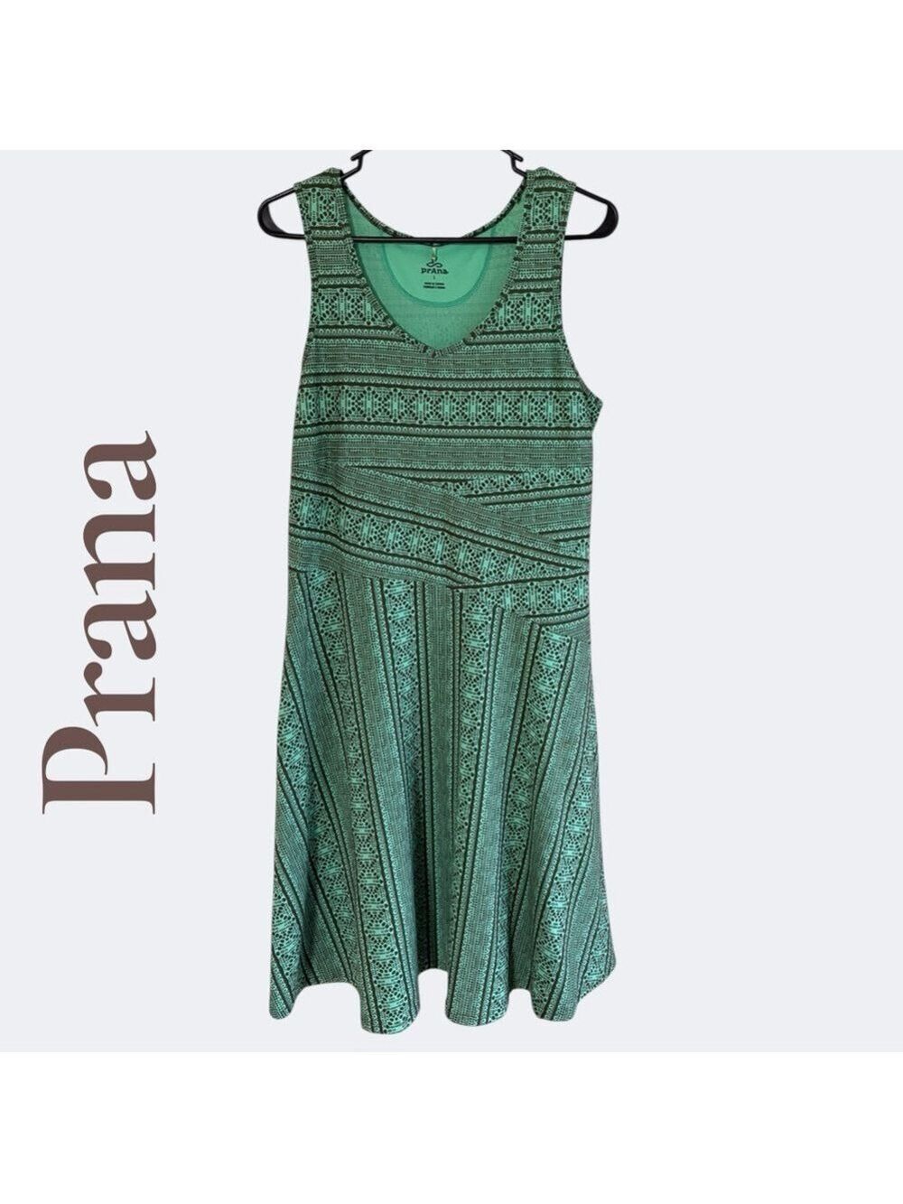 Prana Amelie Dress Geo Active
A-Line Green/Brown Print Size L. Like new. EUC! - Picture 4 of 8